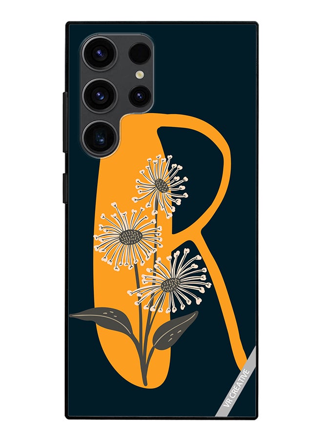 VR CREATIVE Protective Case Cover For Samsung Galaxy S24 Ultra Alphabet R Design Multicolour - Image 1