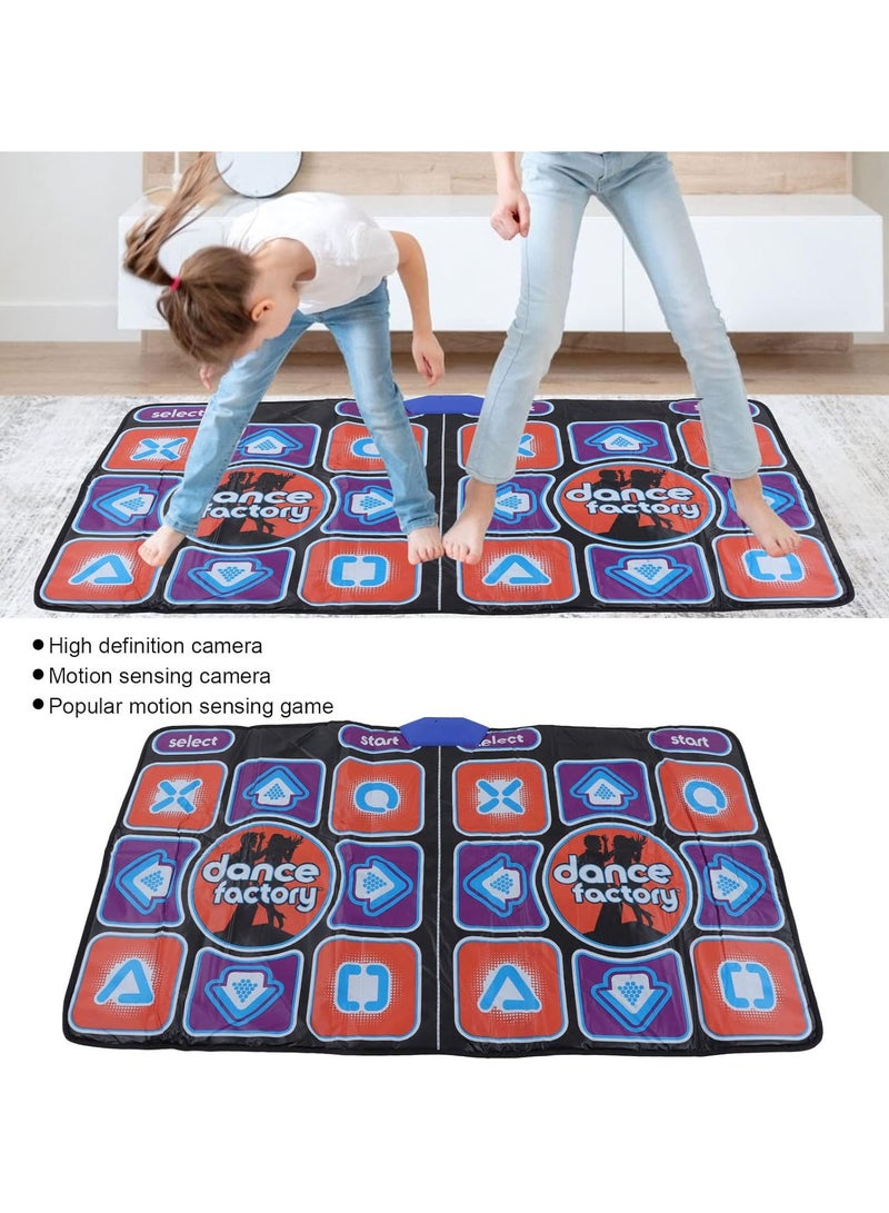 GGOOT Musical Dance Mat for Kids Adults, Dance Mat Games for TV Dance Play Mat Electronic HD AR Camera Double Player Light Dance Pad with HD Multimedia Interface Cable - Image 2