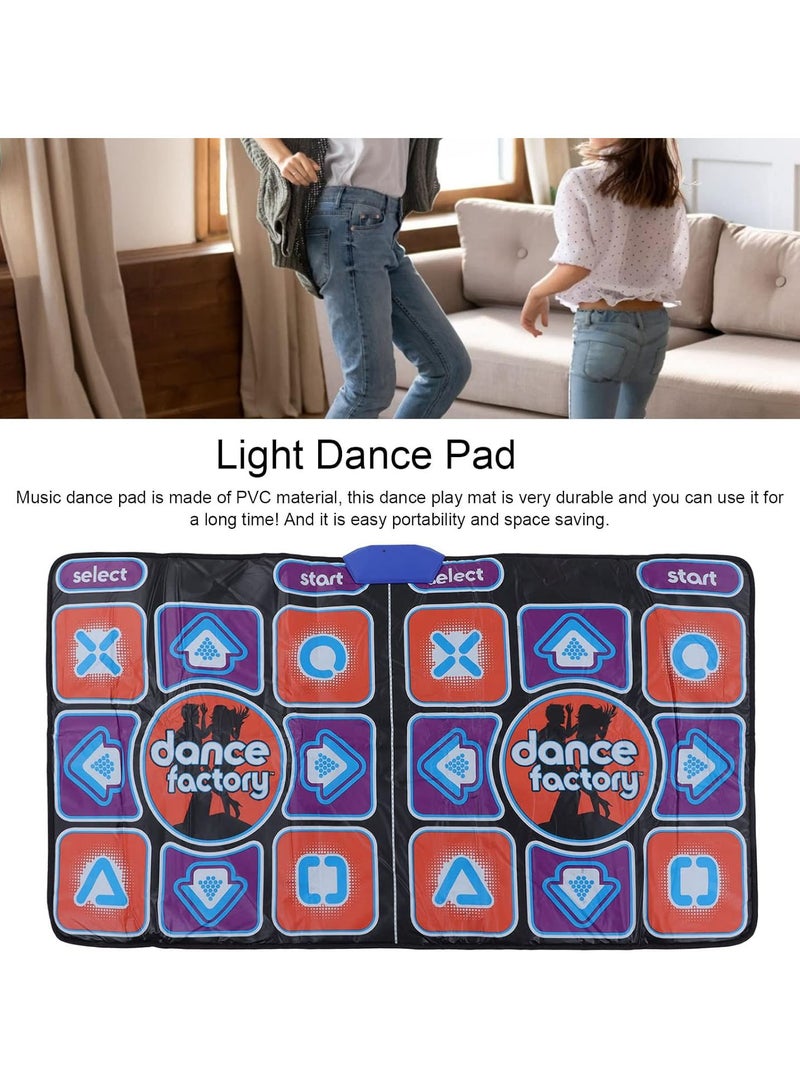 GGOOT Musical Dance Mat for Kids Adults, Dance Mat Games for TV Dance Play Mat Electronic HD AR Camera Double Player Light Dance Pad with HD Multimedia Interface Cable - Image 3
