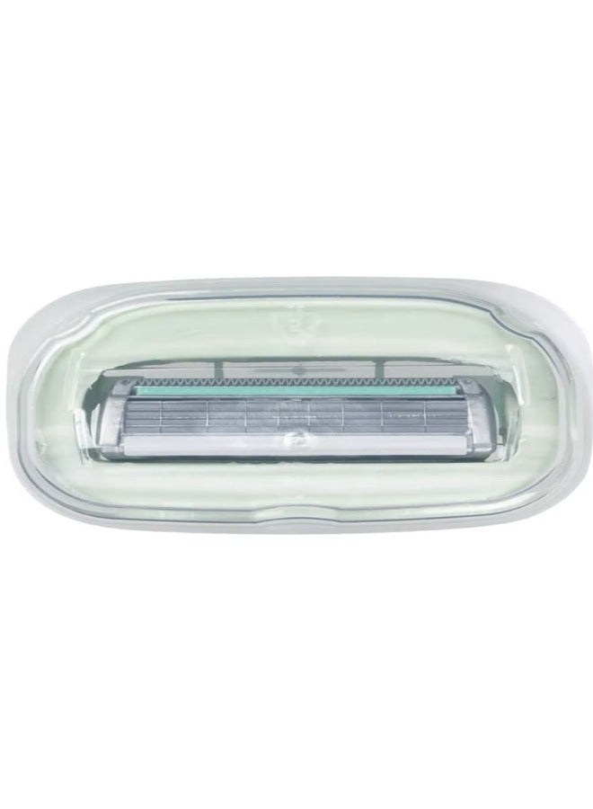 schick 3-Piece Intuition Sensitive Care With Natural Aloe Moisturizing Razor Blade Refills Multicolour 3.8x1.8x4.3inch - Image 3