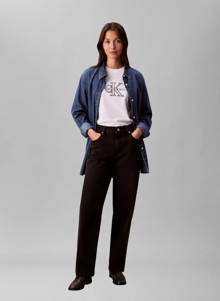Calvin Klein Jeans  Graphic Crew Neck T-Shirt for Women | Best Price UAE