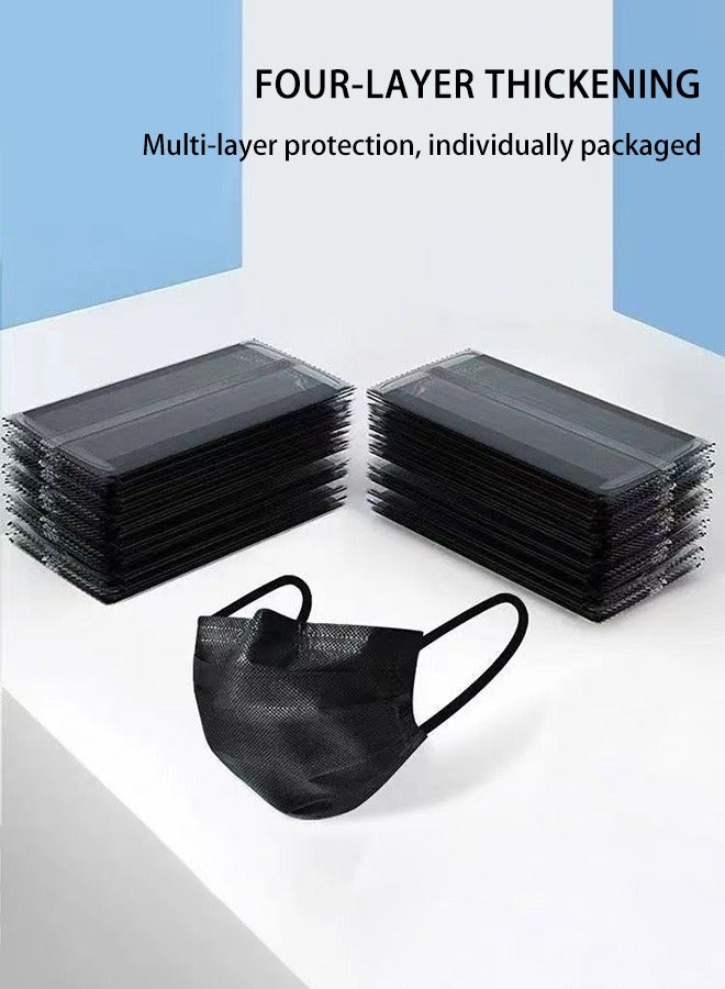 200pieces of disposable individually packaged black masks - Image 3