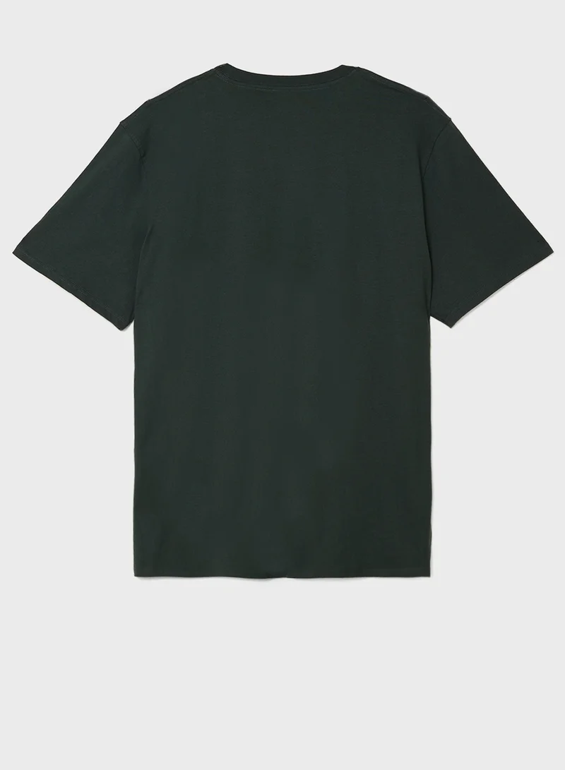 JACK & JONES Plus Size Logo Crew Neck T-Shirt