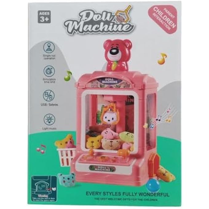 KIDS INTERACTIVE TOY SPACE DOLL CLAW MACHINE BLUE - Image 3