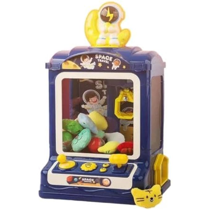 KIDS INTERACTIVE TOY SPACE DOLL CLAW MACHINE BLUE - Image 1