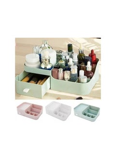 Spaceshoop Plastic Makeup Organizer With 6 Slots And Drawer  - Image 4