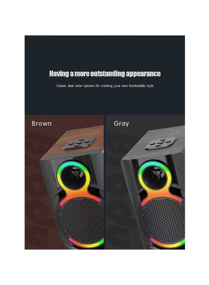 صندوق مكبر صوت لاسلكي محمول عالي الجودة للحفلات العائلية BT 4 بوصة مع مكبر صوت ملون بإضاءة LED - Image 3