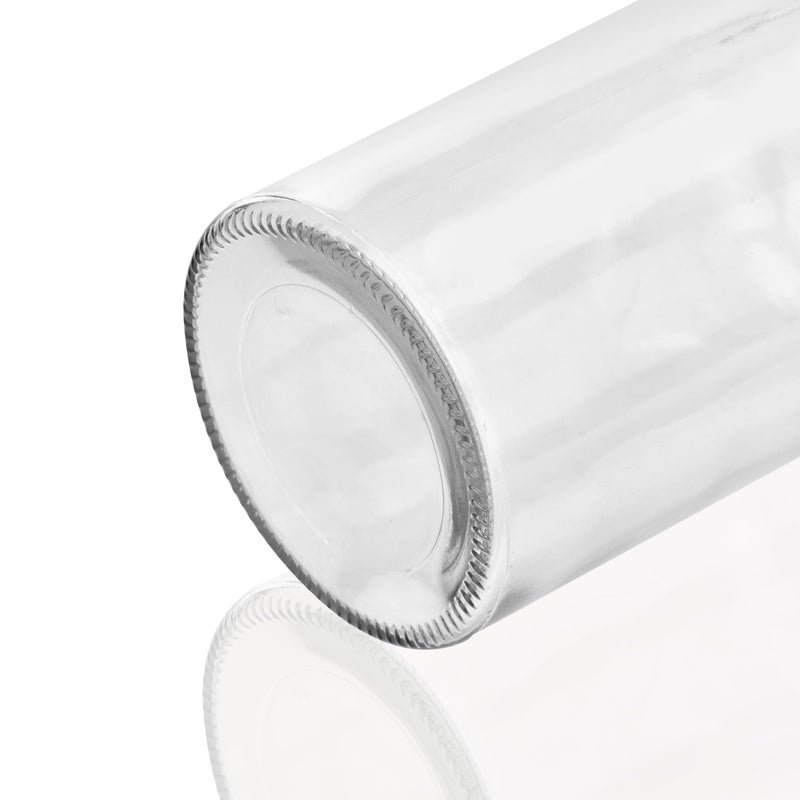 Kestun Lab Glass Reagent Bottle,Wide Mouth Glass Storage Bottle with Ground Stopper,Decorative Bottles/Vase (Clear, 500ML) - Image 5