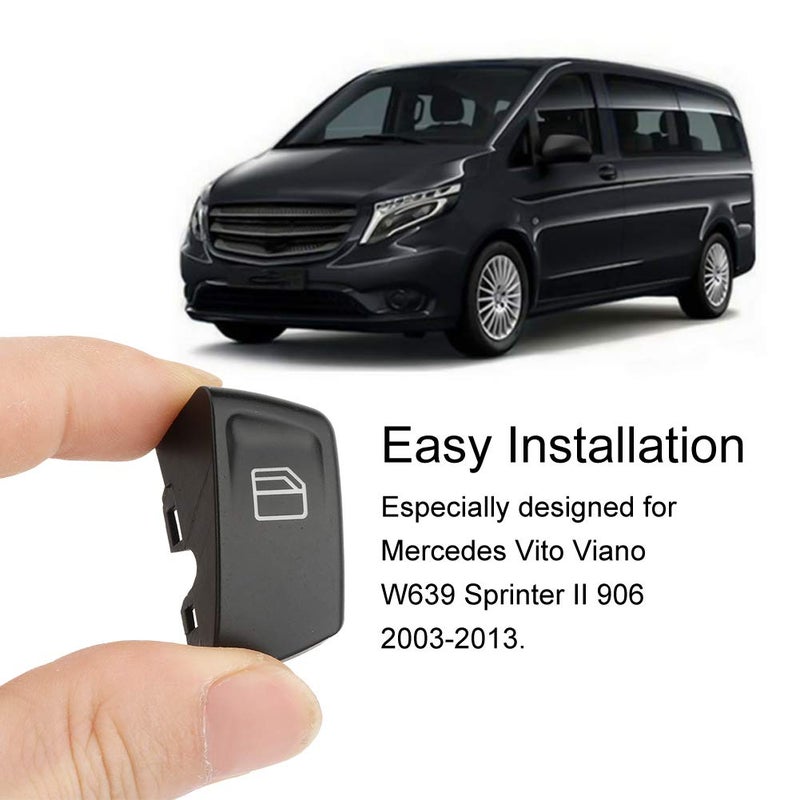 Sprinter Van Accessories + Window Switch Cap, 2 Pcs Car Electric Power Button Cover Cap Replacement For Mercedes Vito Viano W639 Sprinter Ii 906 2003-2013, Interior Switches - Image 2