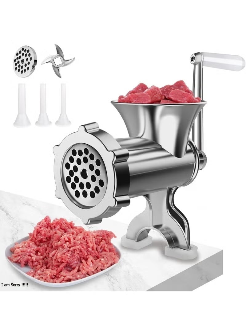Green Tiger Manual Meat Grinder – Heavy Duty Aluminum Body for Home Kitchen Use