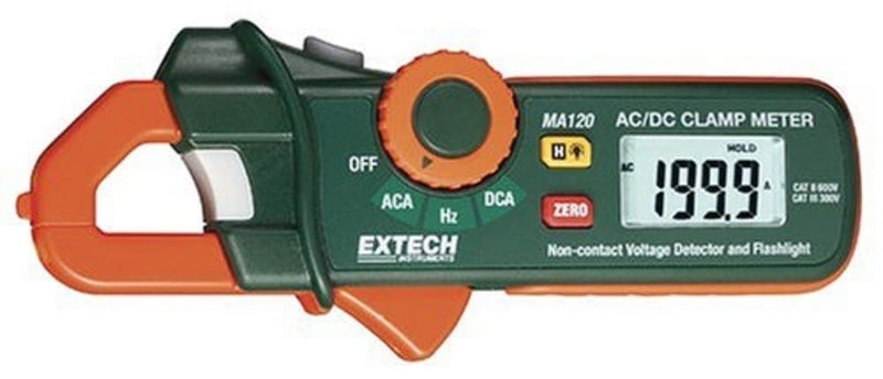 Extech MA120 200 Ampere AC/DC Mini Clamp on Current Detector - Image 1