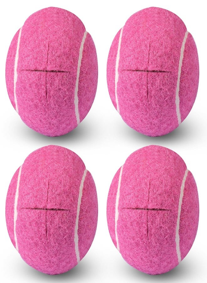 ANCKNE Walker Tennis Balls Precut Tennis Balls for Walkers 4PCS Walkers Legs Universal Precut Glide Balls, Heavy Duty Long Lasting Felt Pad Glide Coverings(Rose red) - Image 1