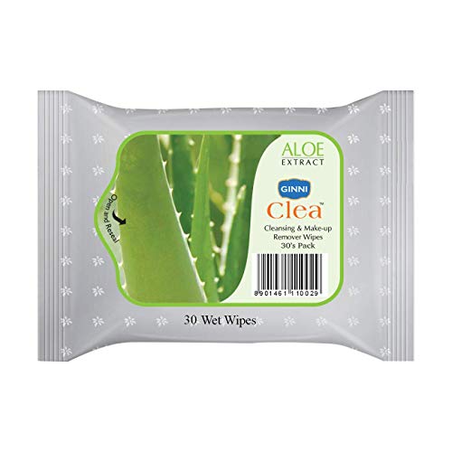 Ginni Clea Cleansing & Makeup Remover Wet Wipes - Aloe Vera (30 Wipes/Pack, Pack of 3) | Magic Coin Tablet Tissues (50 Pcs) - Image 2
