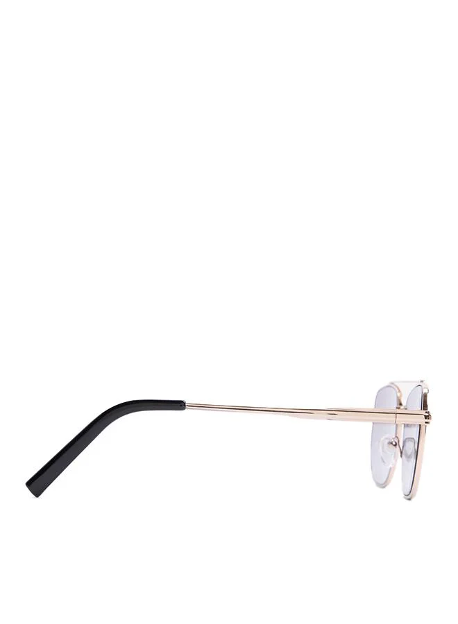 الدو Charlley Men's Gold Sunglasses