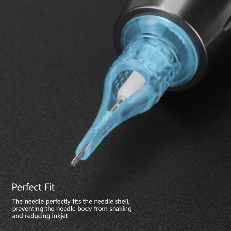 0.35mm Tattoo Cartridges 20-Pack Stainless Steel Precise Sharp Lines - Ultra-Fine Wire for Intricate Details Tattoo Cartridges for Professional Beginner Artists - Image 3
