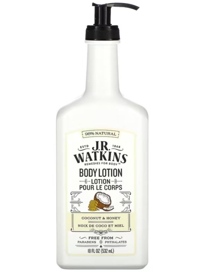 J.R.WATKINS Daily lotion coconut with and honey scent 