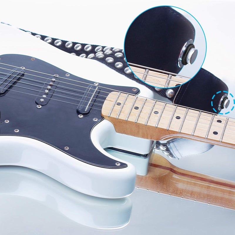 Blulu Guitar Strap Locks Silicone Strap Locks Guitar Strap Blocks Rubber Guitar Protector - Image 4