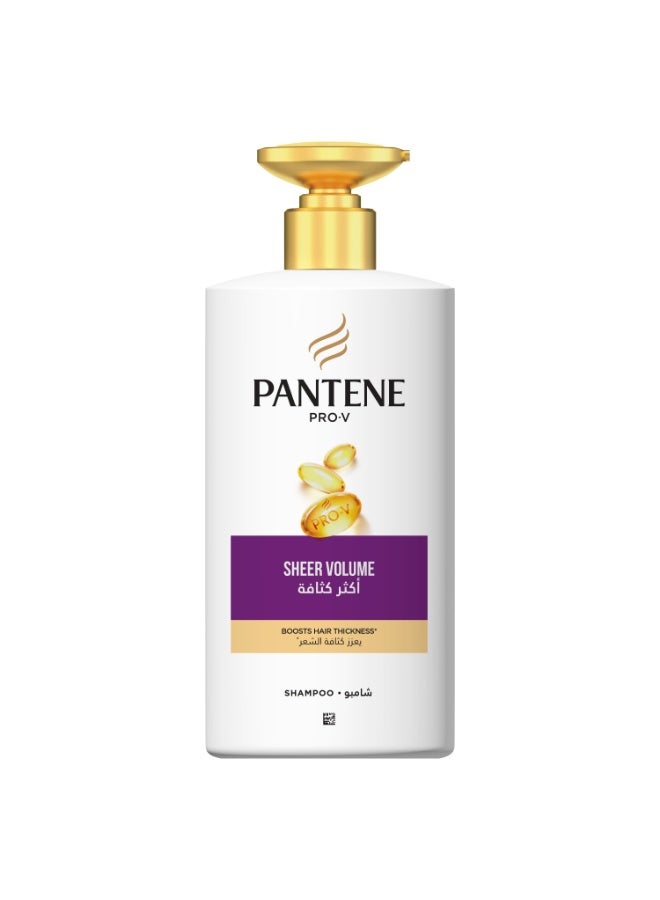 Pantene Pro-V Sheer Volume Shampoo  Boosts Hair Thickness 500ml - Image 1