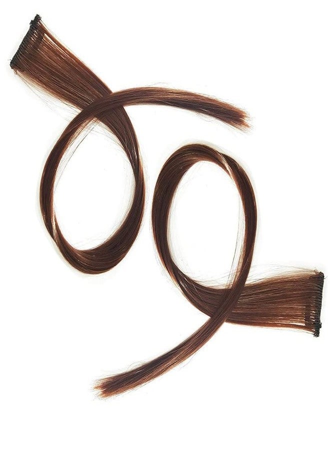 كرونيكس مجموعة كرونكس من قطعتين، خصلات شعر مستقيمة بطول 18 بوصة بمشبك واحد، لون/خصلات شعر مميزة - Image 2