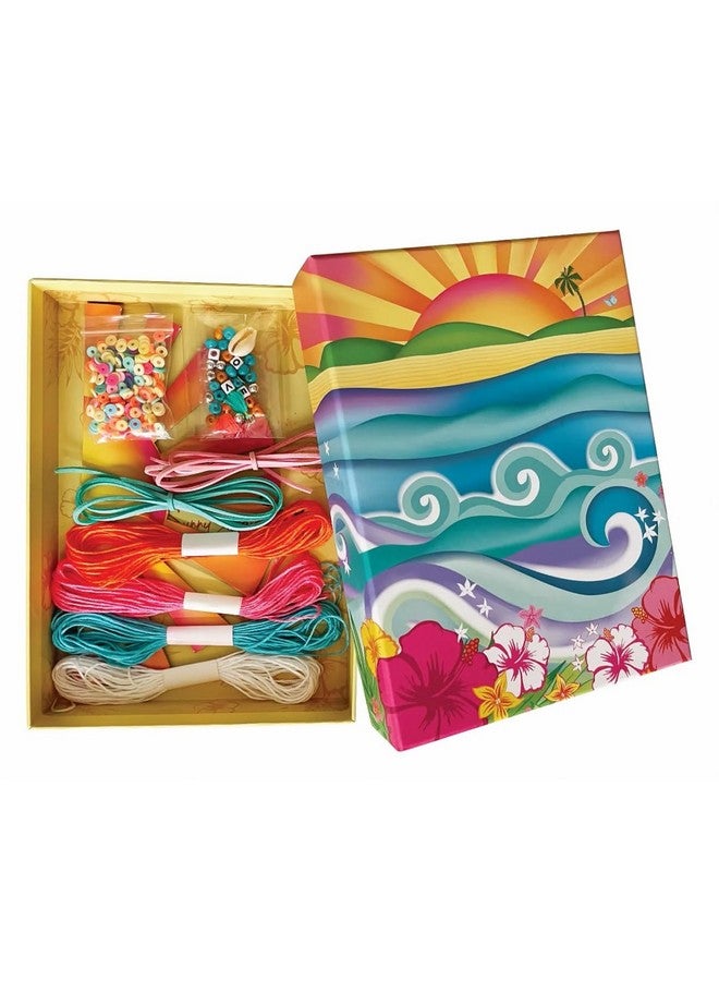 BOX CANDIY Totally Chill Out Woven Friendship Bracelets Kit in Keepsake Box to Make and Share - Image 3