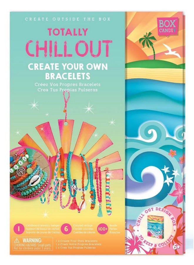 BOX CANDIY Totally Chill Out Woven Friendship Bracelets Kit in Keepsake Box to Make and Share - Image 2