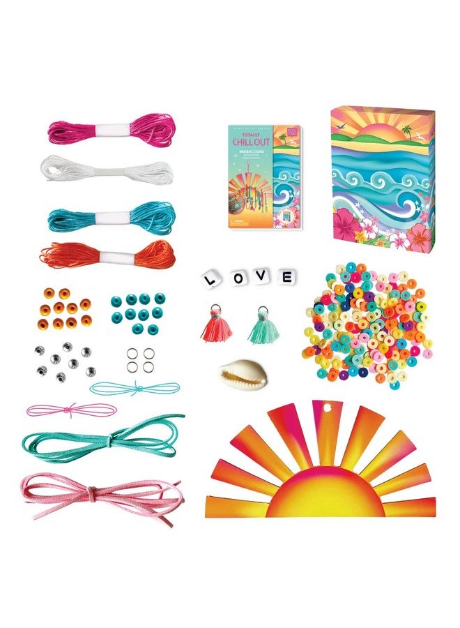 BOX CANDIY Totally Chill Out Woven Friendship Bracelets Kit in Keepsake Box to Make and Share - Image 4