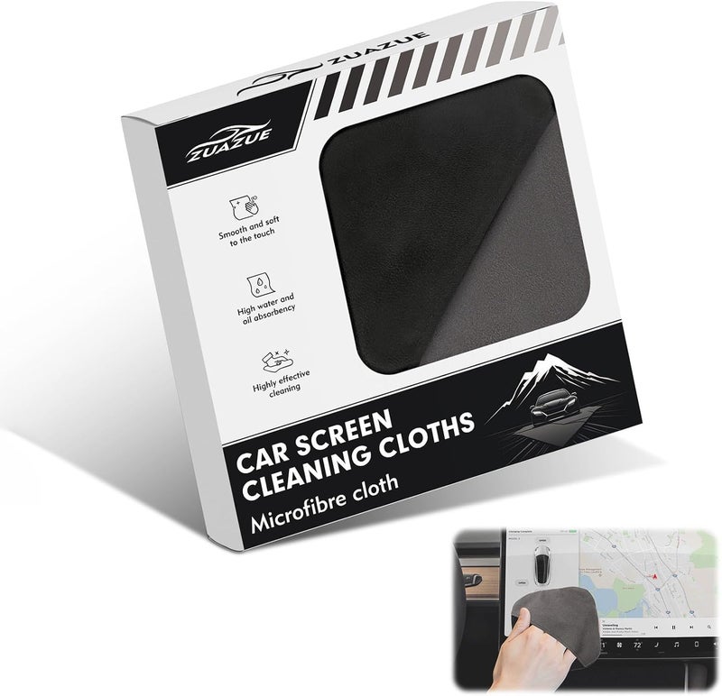 Zuazue Car Screen Cleaning Cloths - Microfiber Cloth for Effective Cleaning - Image 1