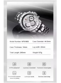 نافيفورس ساعة نافي فورس للرجال NF9196SS/S/W  - Image 5
