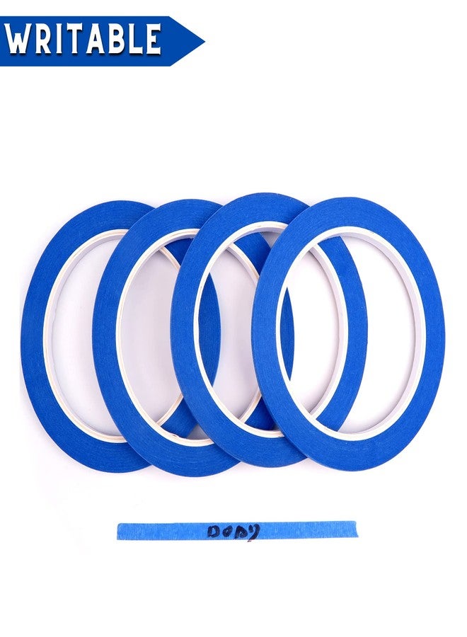 DOAY Blue Painters Tape 1/4 Inches x 30 Yards - Multi Surface Use - 120 Yards Total - 4 Rolls - Image 5