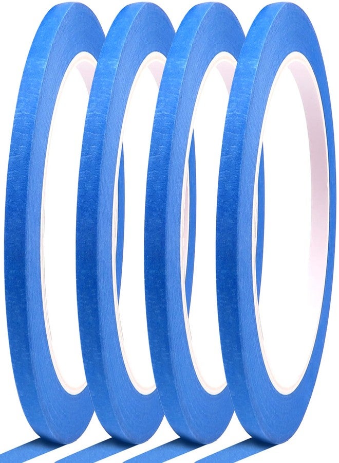 DOAY Blue Painters Tape 1/4 Inches x 30 Yards - Multi Surface Use - 120 Yards Total - 4 Rolls - Image 1