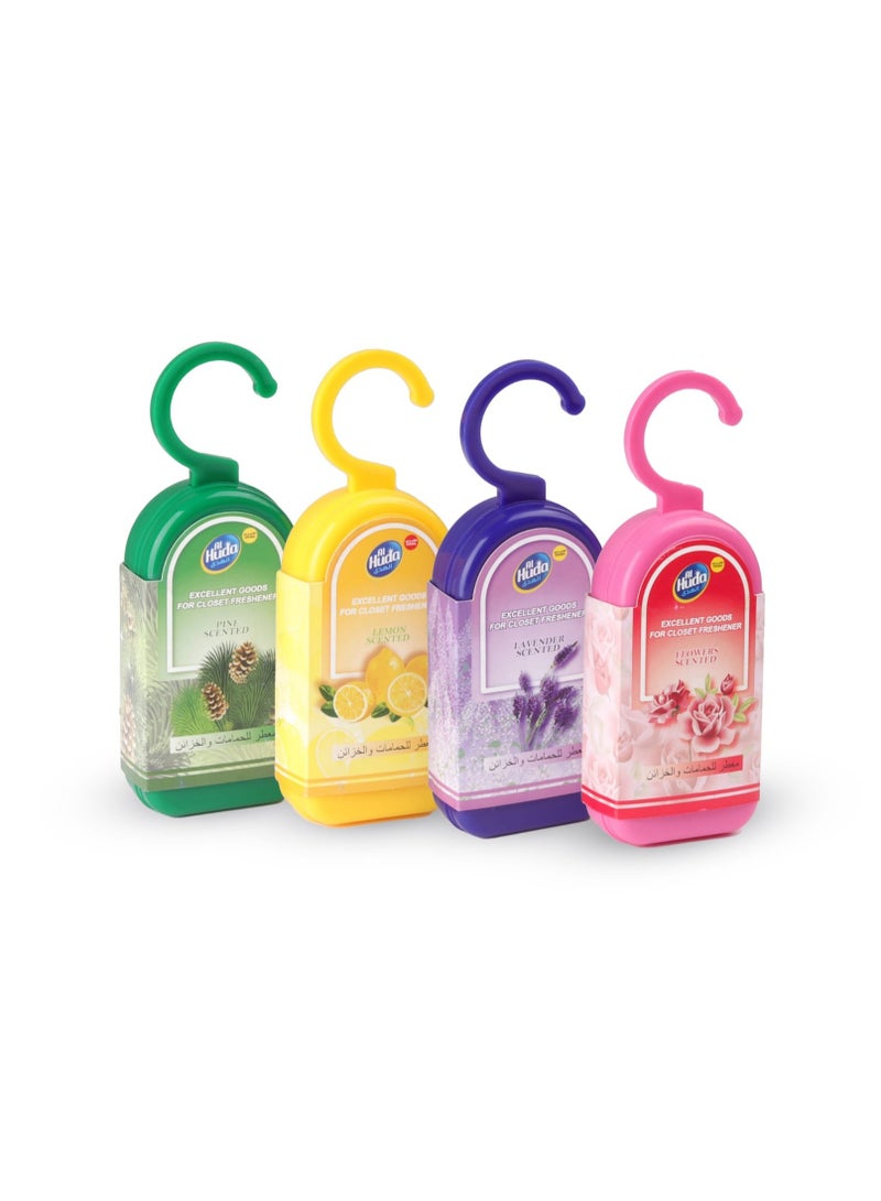 Alhuda A set of fresheners for bathrooms and cabinets170 gram multiple scents - Image 1
