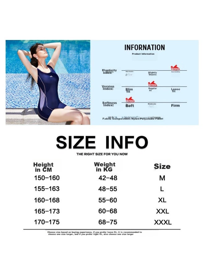 Yingfa Women's Swimsuit, Fashionable And Dynamic Casual Hot Spring Resort Swimwear, One-piece Athletic Boyshort Slimming Swimsuit - Image 5