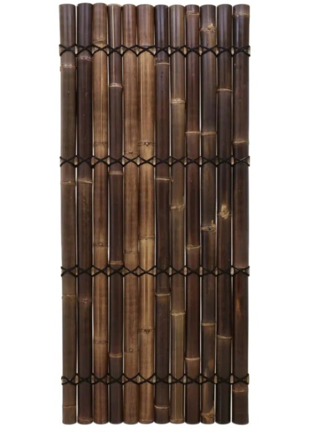 Egardenkart Egardenkart® Premium Half Split Bamboo Panel Fence - Natural and Sustainable Outdoor Privacy Screen ( Dark)  - Image 1