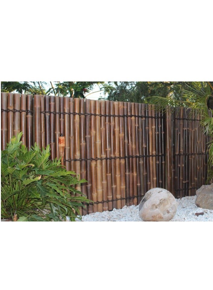Egardenkart Egardenkart® Premium Half Split Bamboo Panel Fence - Natural and Sustainable Outdoor Privacy Screen ( Dark)  - Image 3