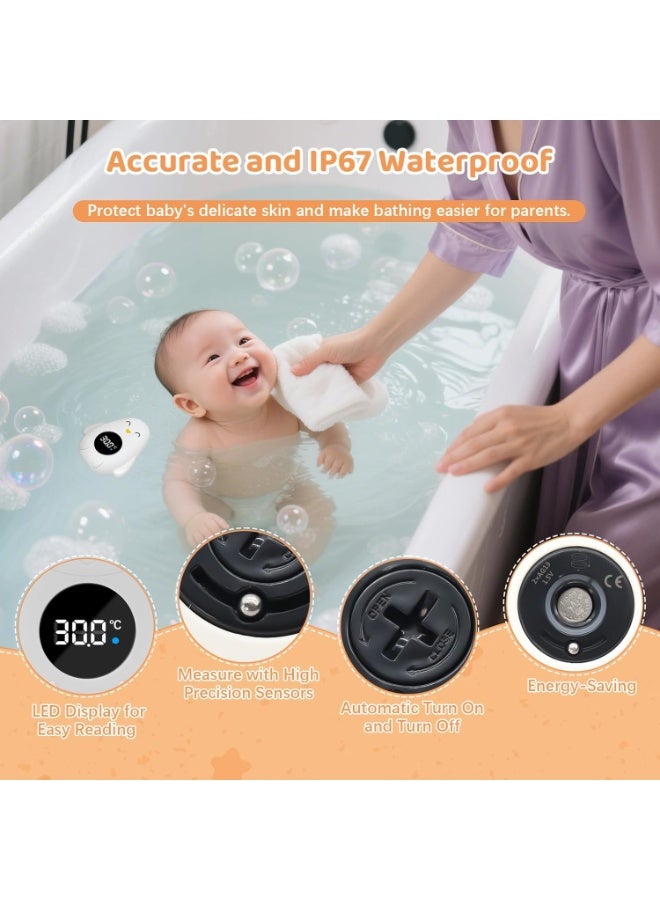 KOWVOWZ Baby Bath Thermometer, Digital Bath Thermometerfor Newborns Toddlers, Penguin shaped Bath Thermometer for Bathtub and Pool, White - Image 5