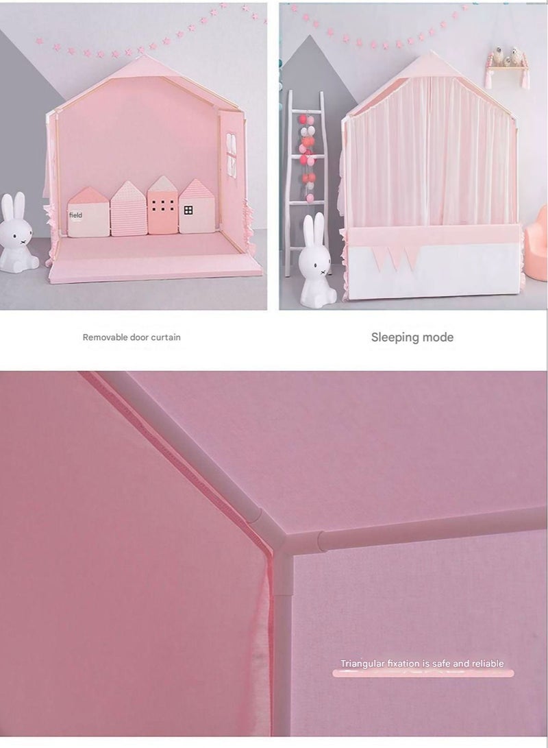 A.M Dog Bed Pet Bed Cat Dog Bed Dog Kennel Teddy Small Dog Cat Pet Princess Bed Pet Tent Nest Four Seasons Universal Removable and Washable Tents Kennel Cat Bed Puppy Sofa - Image 2