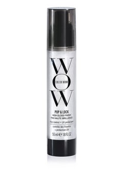 COLOR WOW Pop + Lock High Gloss Finish – Frizz Control Serum | Prevent Color Fade, Seal Split Ends, and Add Gloss | Get Silky, Shiny Hair