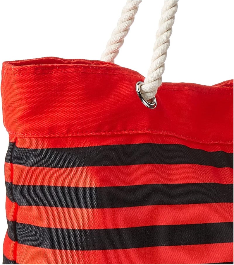 FOCO NFL Team Logo Nautical Stripe Tote Beach Bag - Image 4
