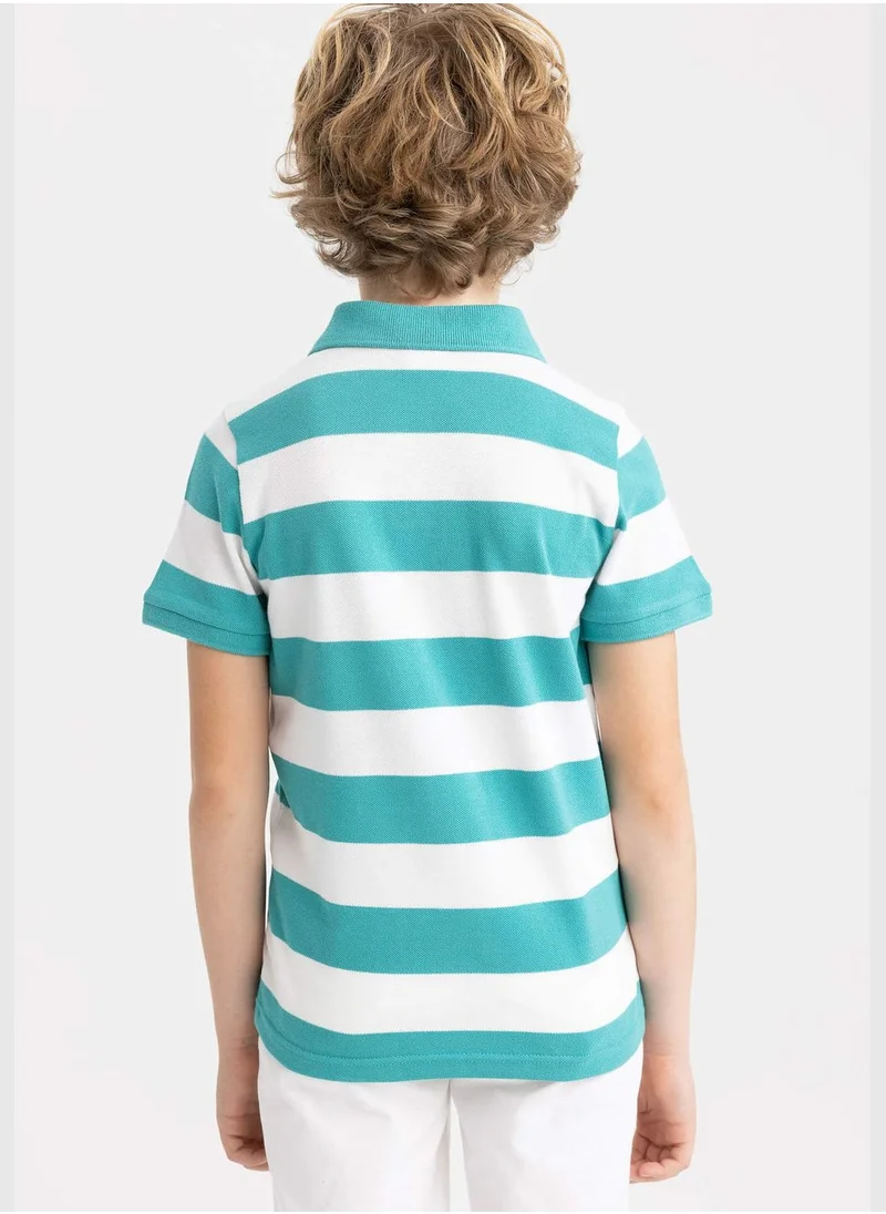 DeFacto Boy Knitted Short Sleeve Polo T-Shirt