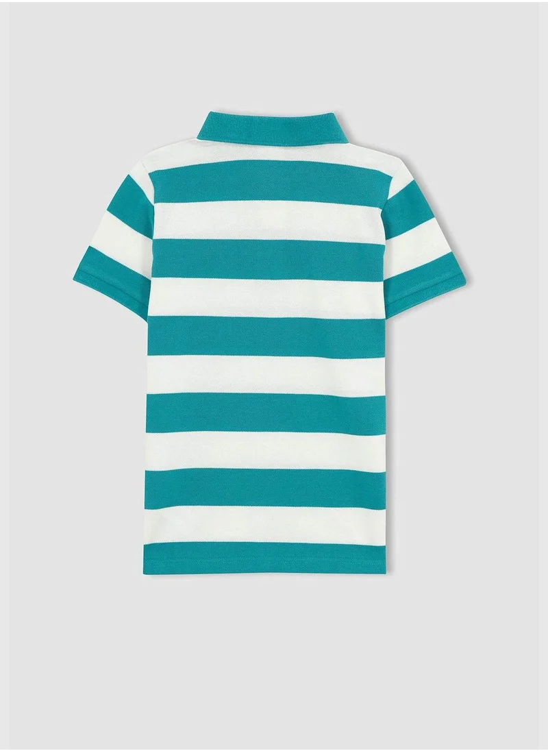 DeFacto Boy Knitted Short Sleeve Polo T-Shirt