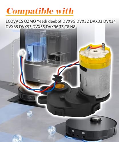 GIBACAD Robot Vacuums Main Brush Motor Compatible with Ecovacs DEEBOT OZMO Yeedi T8 T9 /T8 AIVI/T8/N8 Pro/N8 Pro plus/N8/N8+/920/950/T5/N7/X1/T10 DVX34 DX9G Series Robot Vacuum Replacement Parts - Image 3