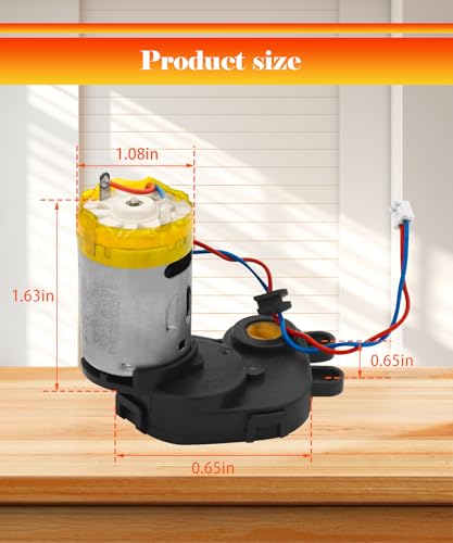 GIBACAD Robot Vacuums Main Brush Motor Compatible with Ecovacs DEEBOT OZMO Yeedi T8 T9 /T8 AIVI/T8/N8 Pro/N8 Pro plus/N8/N8+/920/950/T5/N7/X1/T10 DVX34 DX9G Series Robot Vacuum Replacement Parts - Image 2