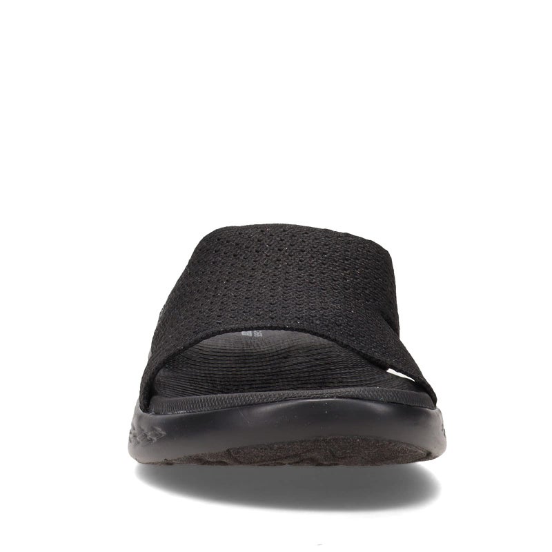 Skechers Women's Slide Sandal, Black, 10 - Image 3