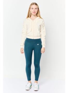 adidas Originals Women Sportswear Fit Long Sleeves Outdoor Hoodie, Cream  - Image 4