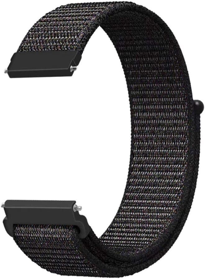 Nylon Sport loop Strap Band, Velcro Strap, Size (22MM) for Huawei Watch GT1, GT2, GT2e 46MM / Samsung S3 S4 46MM, Active2 44MM, Sam Watch 3 45MM / Honor Magic2 46MM