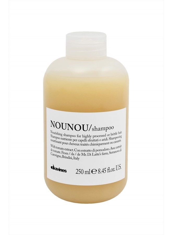 Davines NOUNOU Shampoo | Hydrating Deep Shampoo for Bleached, Permed, Relaxed, Damaged Hair or Very Dry Hair | Replenishes Chemically Processed Hair | 8.45 fl oz (Pack of 1) - Image 1