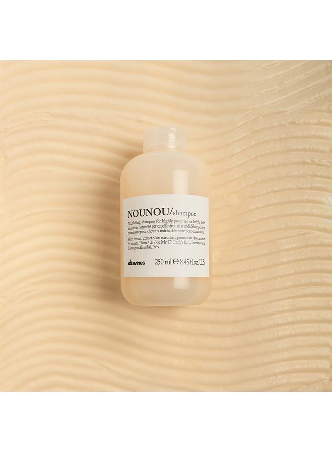 Davines NOUNOU Shampoo | Hydrating Deep Shampoo for Bleached, Permed, Relaxed, Damaged Hair or Very Dry Hair | Replenishes Chemically Processed Hair | 8.45 fl oz (Pack of 1) - Image 4