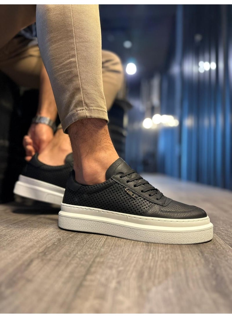 KnACK - Casual Shoes 013 Black (White Sole) - Image 1