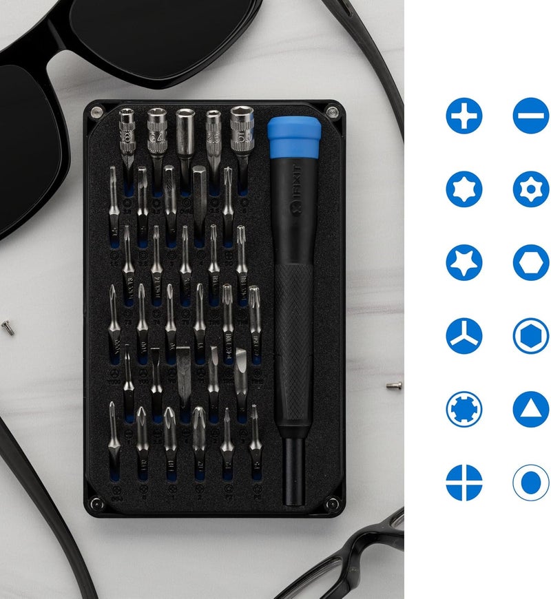 iFixit Moray Driver Kit - 32 Precision Bits for Smartphones, Game Consoles & Small Electronics Repair - Image 3