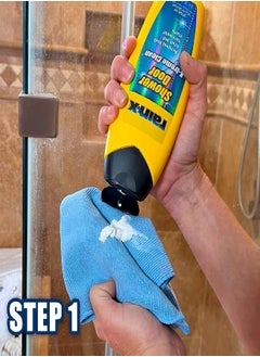 Rain-X 630035 X-Treme Clean Shower Door Cleaner, 12 Fl. Oz, Formulated To Glass Doors - Easy Use, Removes Soap Scum, Dirt, Hard Water Build-up, Calcium, Lime And Rust Stains